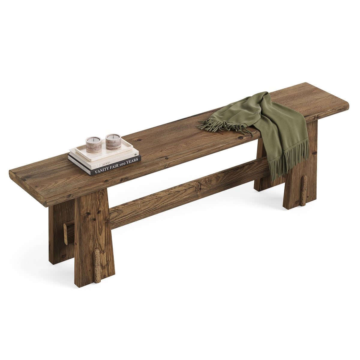 59" Solid Wood Bench Z689
