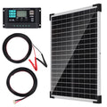 25W 12V Monocrystalline Solar Panel Kit with 10A Charge Controller L754784