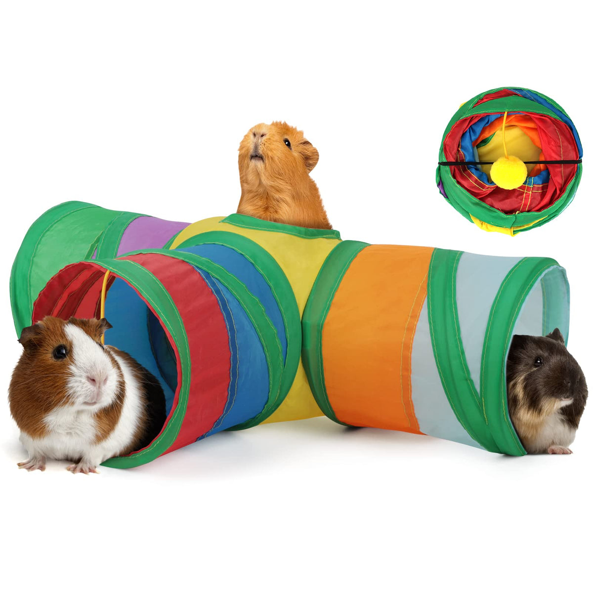 Guinea Pig Tunnels & Tubes Collapsible Small Animal Hideout S752015