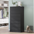 Black 8 Drawer Wood Dresser D6691