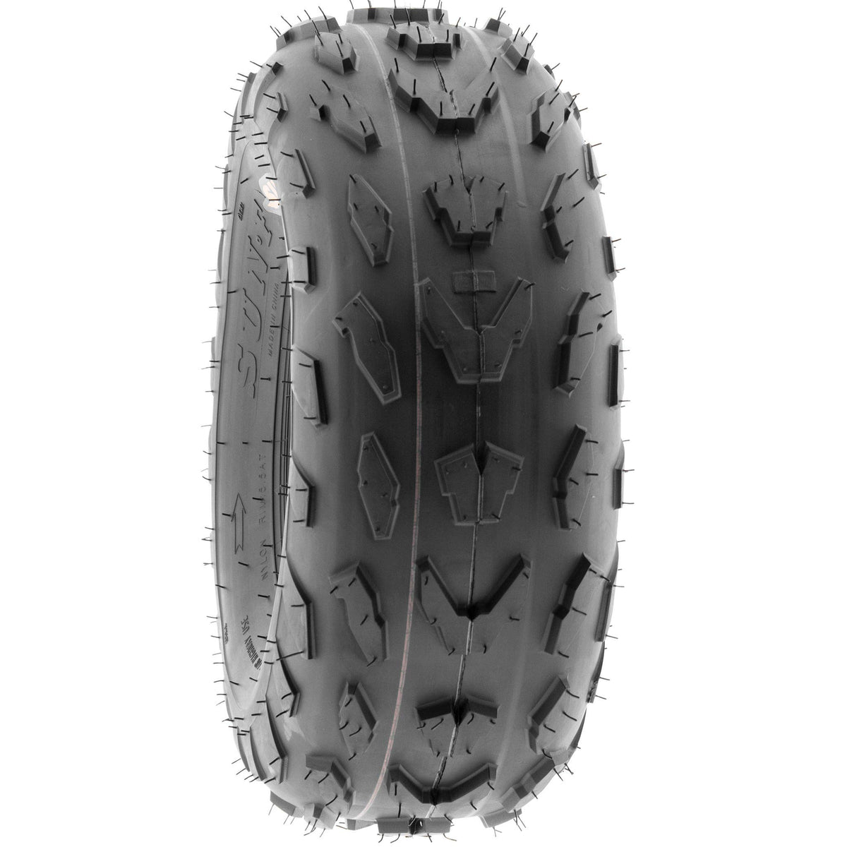 20x7-8 Directional Knobby Tread Tubeless ATV UTV Tires Set of 2 I801583