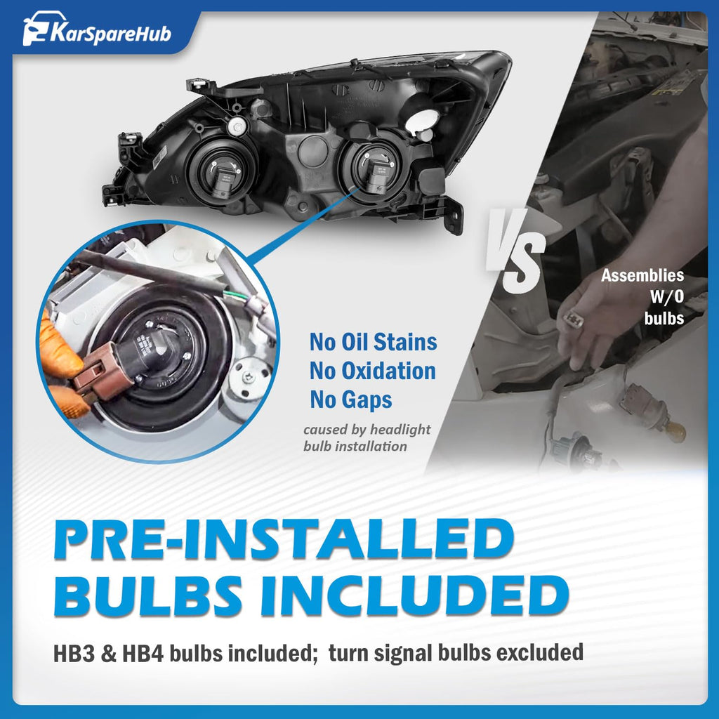 Headlights Assembly with Bulbs F59333