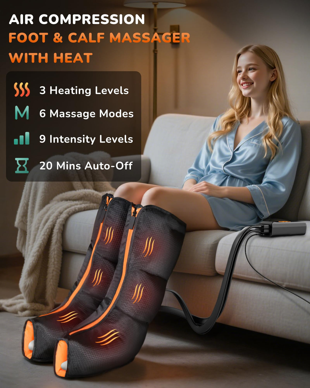 Leg Compression Massager with Heat U10353