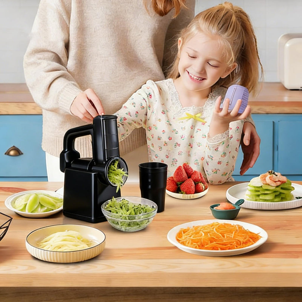 Automatic Rechargeable Food Slicer with 3 Blades N8982