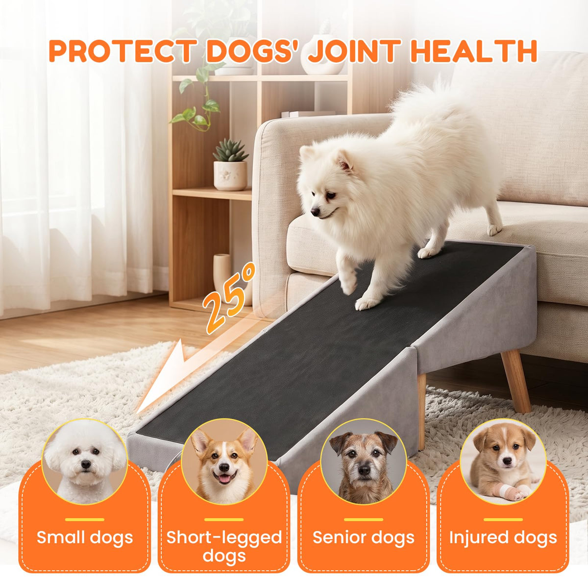 Foldable Dog Ramp Gray O148