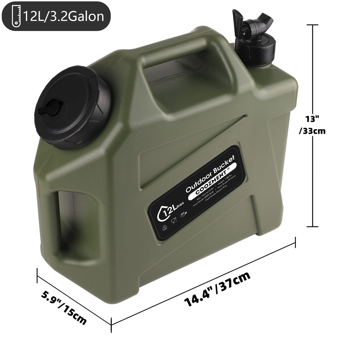 BPA Free Water Containers with Spigot R8256