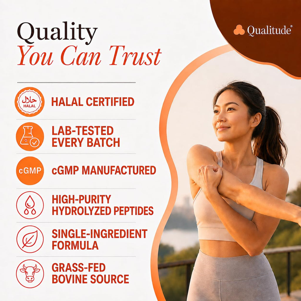 Halal Collagen Peptides Powder Grass-Fed Bovine Type I & III H1647