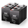 6V 4.5Ah Rechargeable SLA AGM Battery, 6 Pack W390