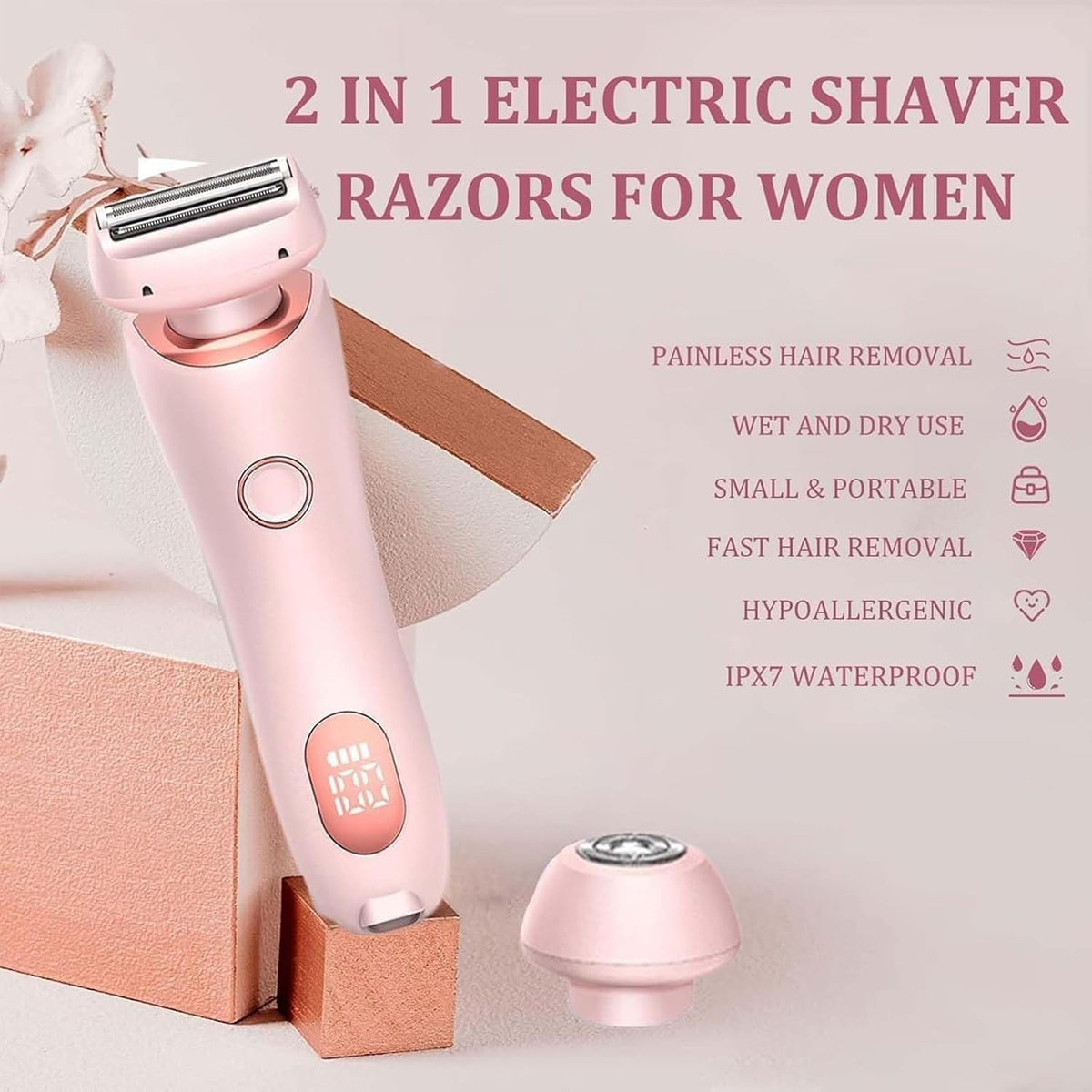 Blue Compact Facial Hair Removal Epilator X761963