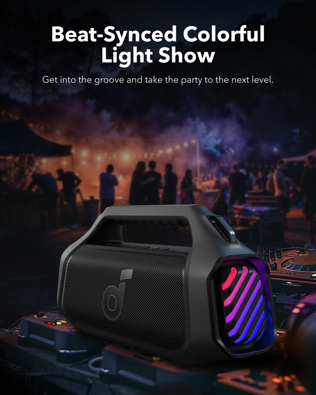 Portable Bluetooth Speaker, 140W, IPX7 F6814