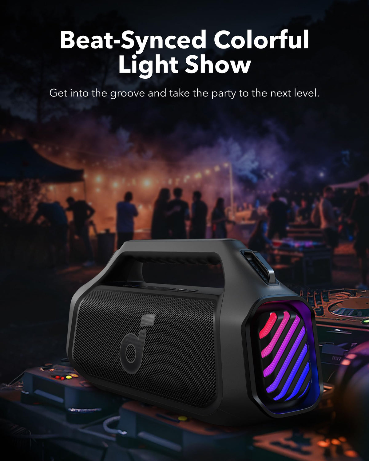 Portable Bluetooth Speaker, 140W, IPX7 F6814