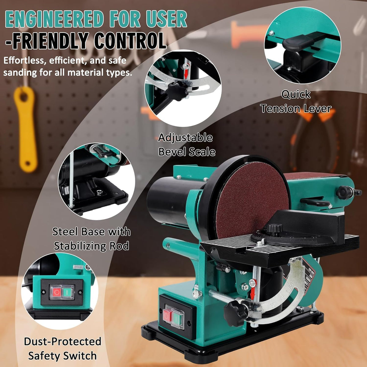 4 x 36 in. Adjustable Belt Sander S106935
