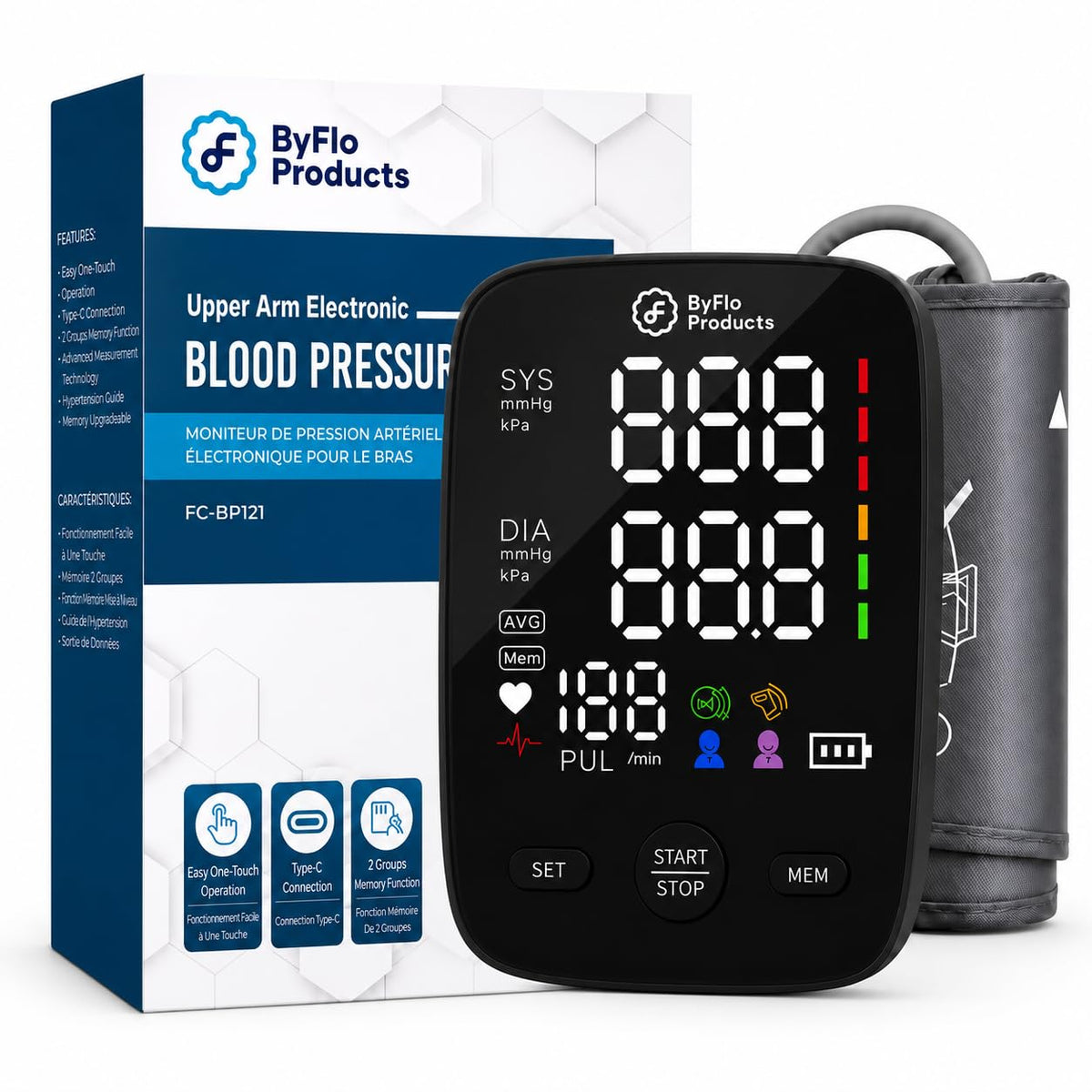 Blood Pressure Monitor Arm Cuff USB-C S30771