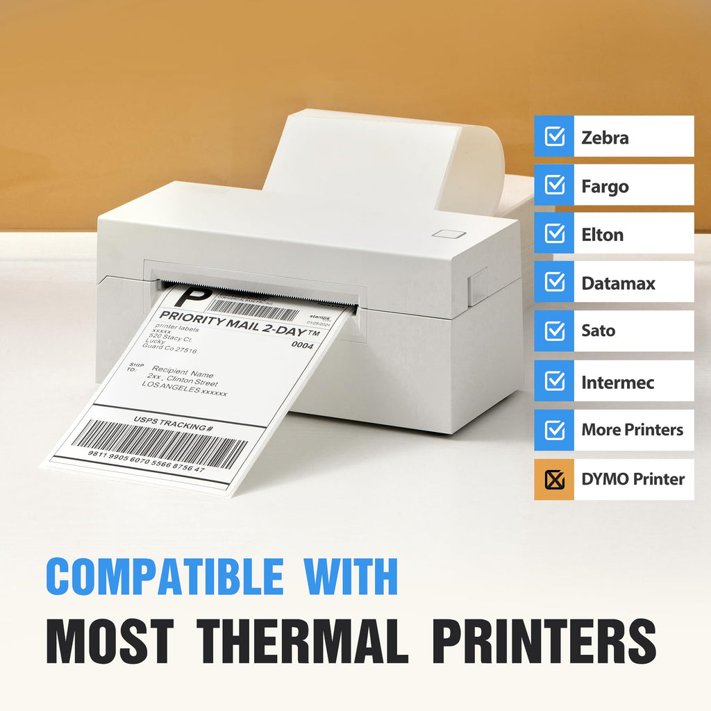 4" x 6" Direct Thermal Labels 4000 Thermal Printer Paper B929003