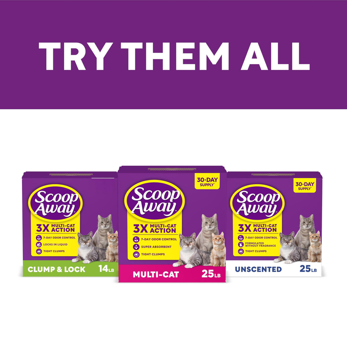 Multi Cat Clumping Cat Litter 18.5lb 2Pk T612714
