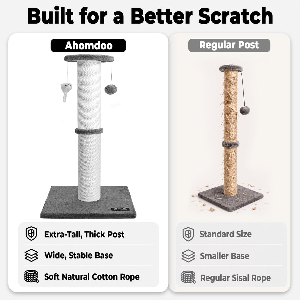 34-Inch Tall Cat Scratching Post Y4866