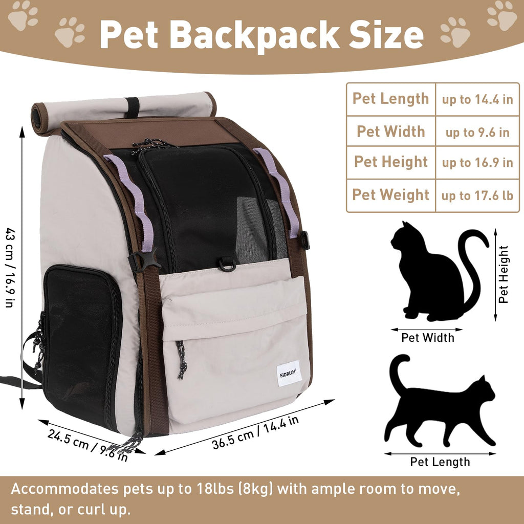 Light Grey Pet Carrier Backpack I828252