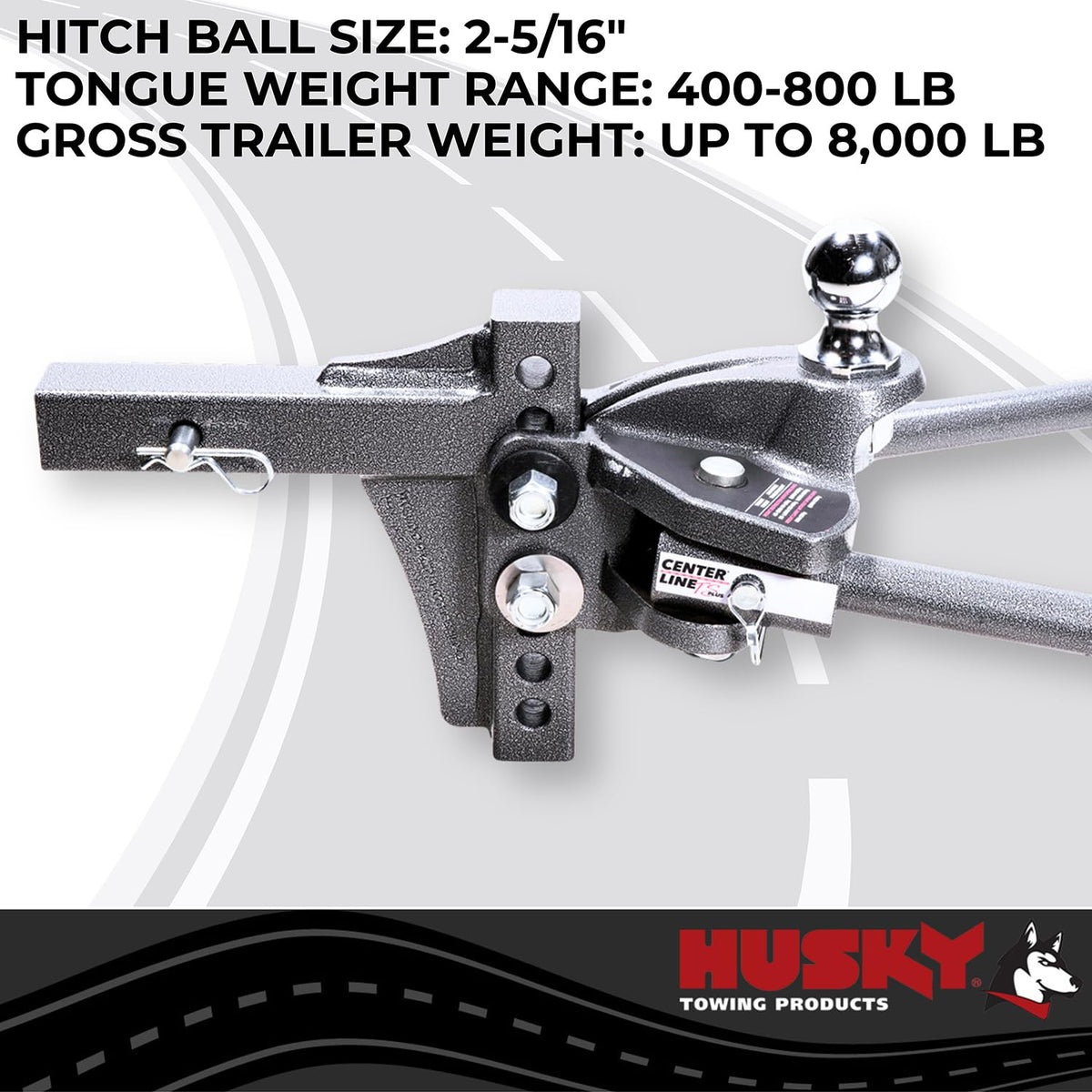 Weight Distribution Hitch 8000 lb GTW with 2-5/16 Inch Ball and Shank A656712