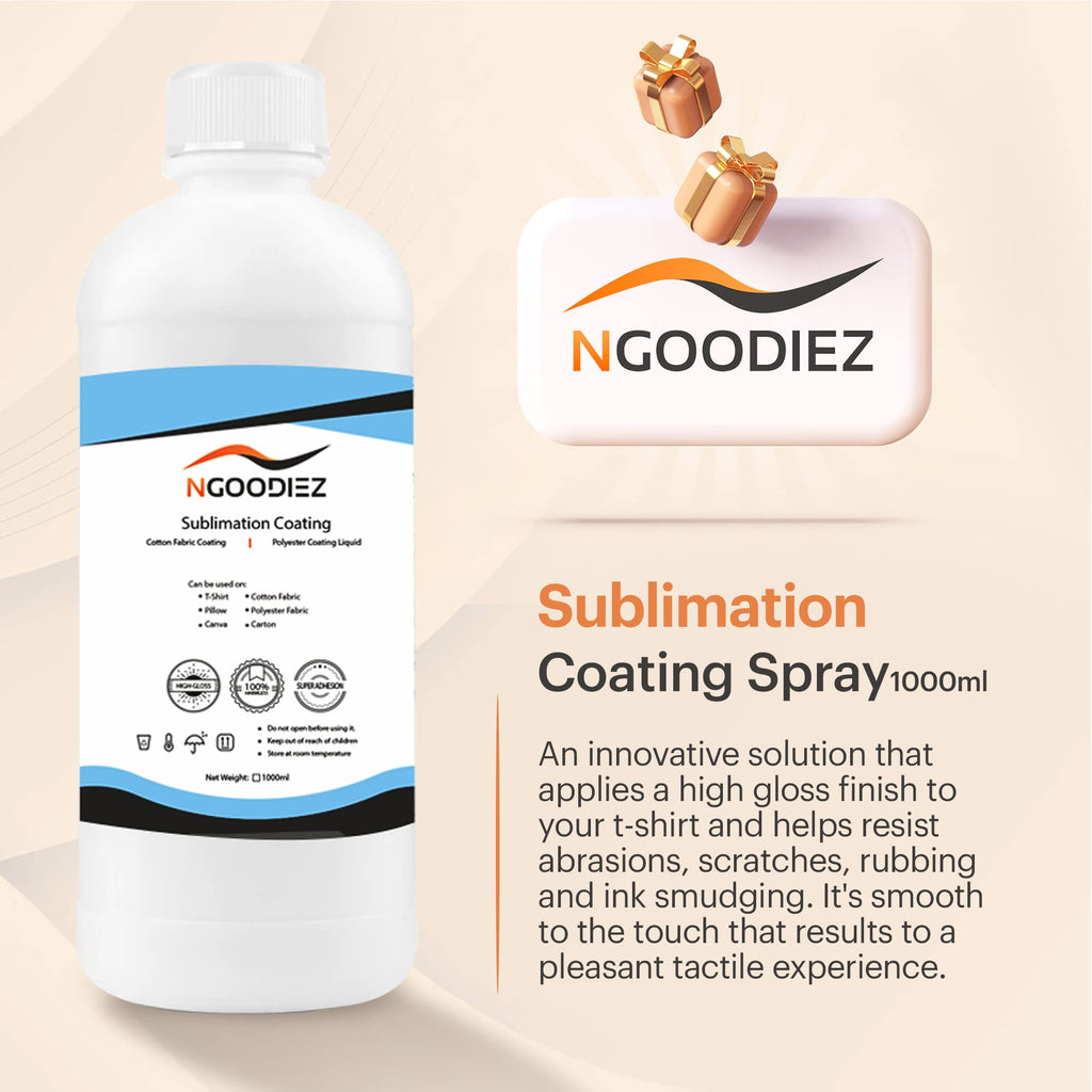 1000ml Quick Dry Washable Sublimation Spray + 250ml High Gloss Waterproof Coating Y2252