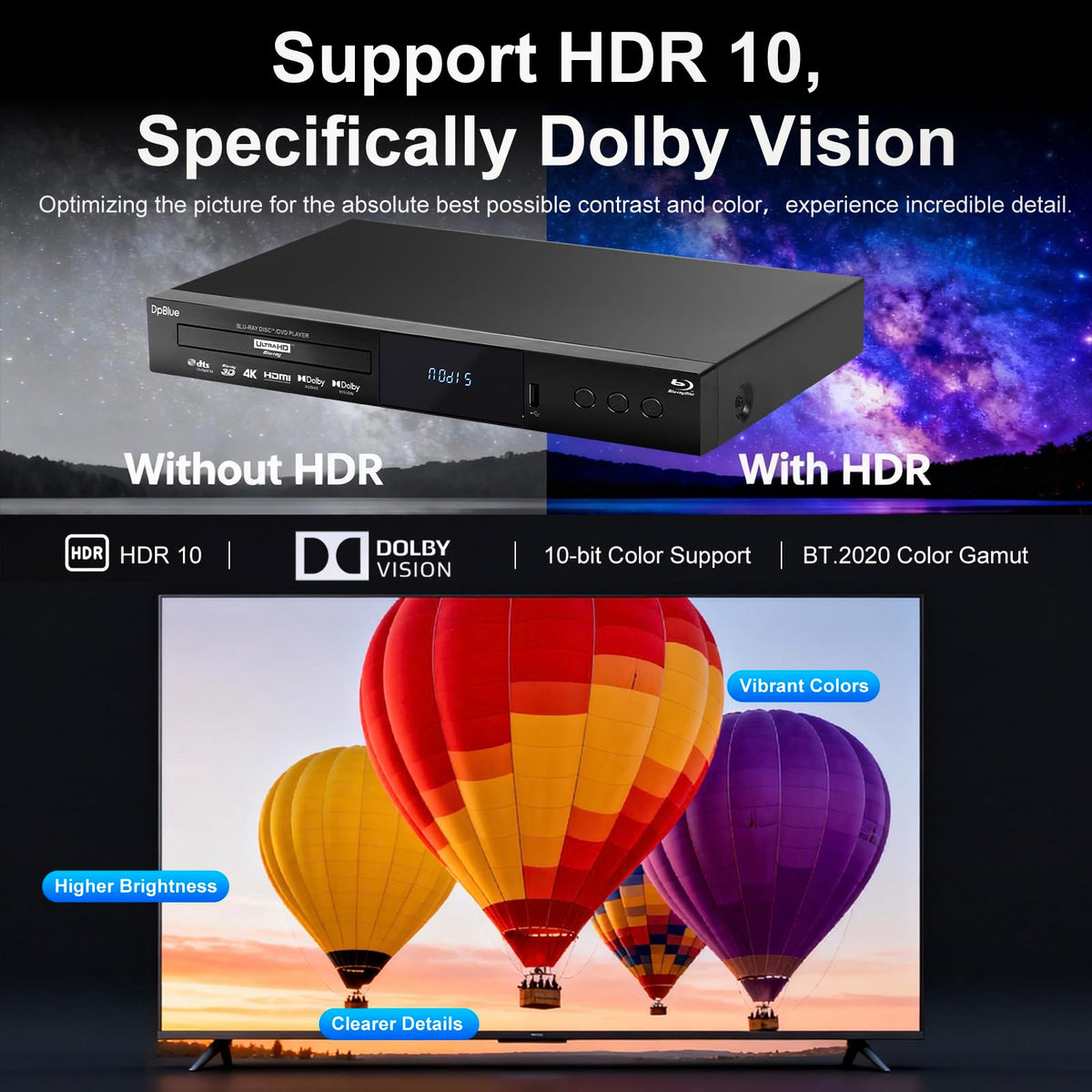 4K 3D UHD Blu-ray Player E348