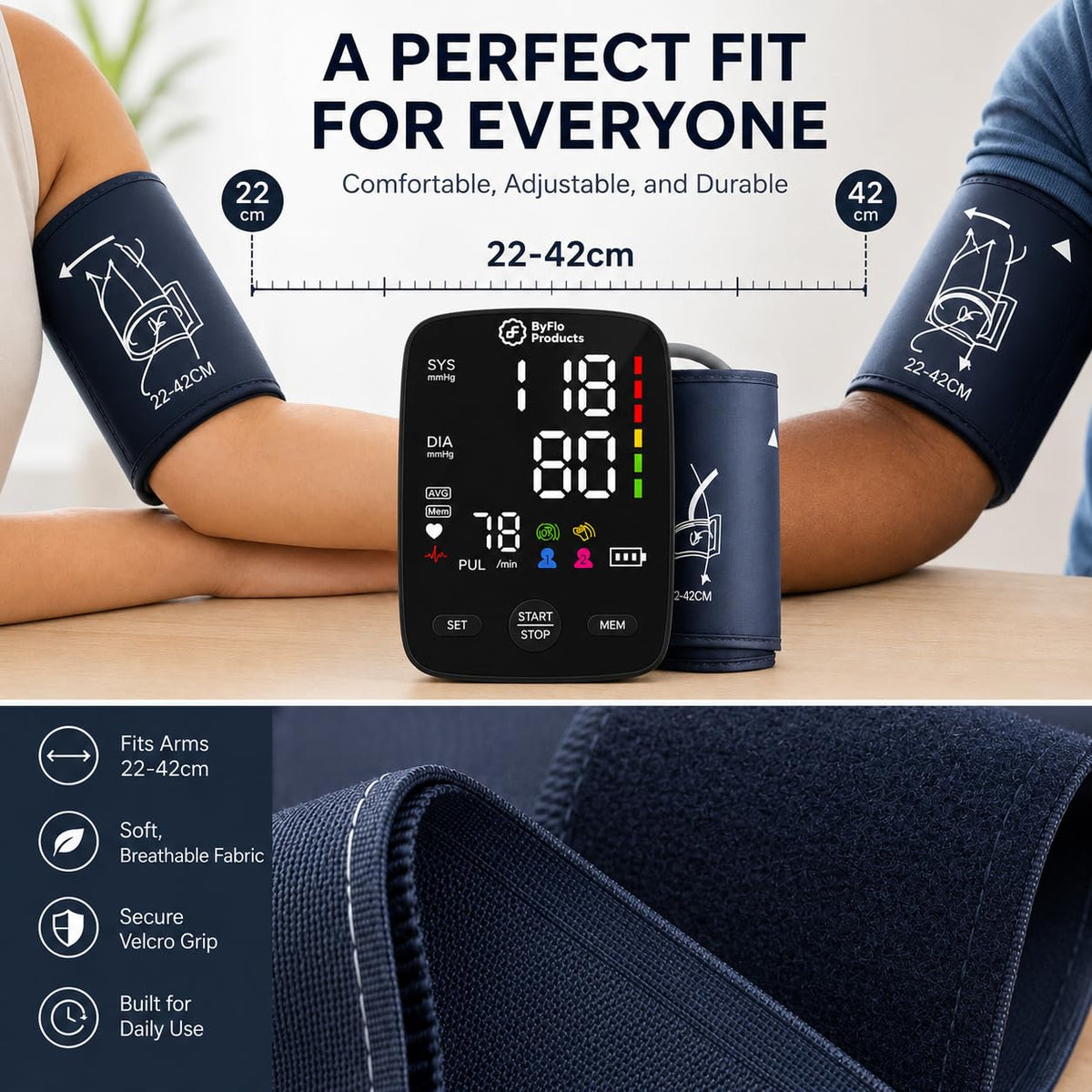 Blood Pressure Monitor Arm Cuff USB-C S30771