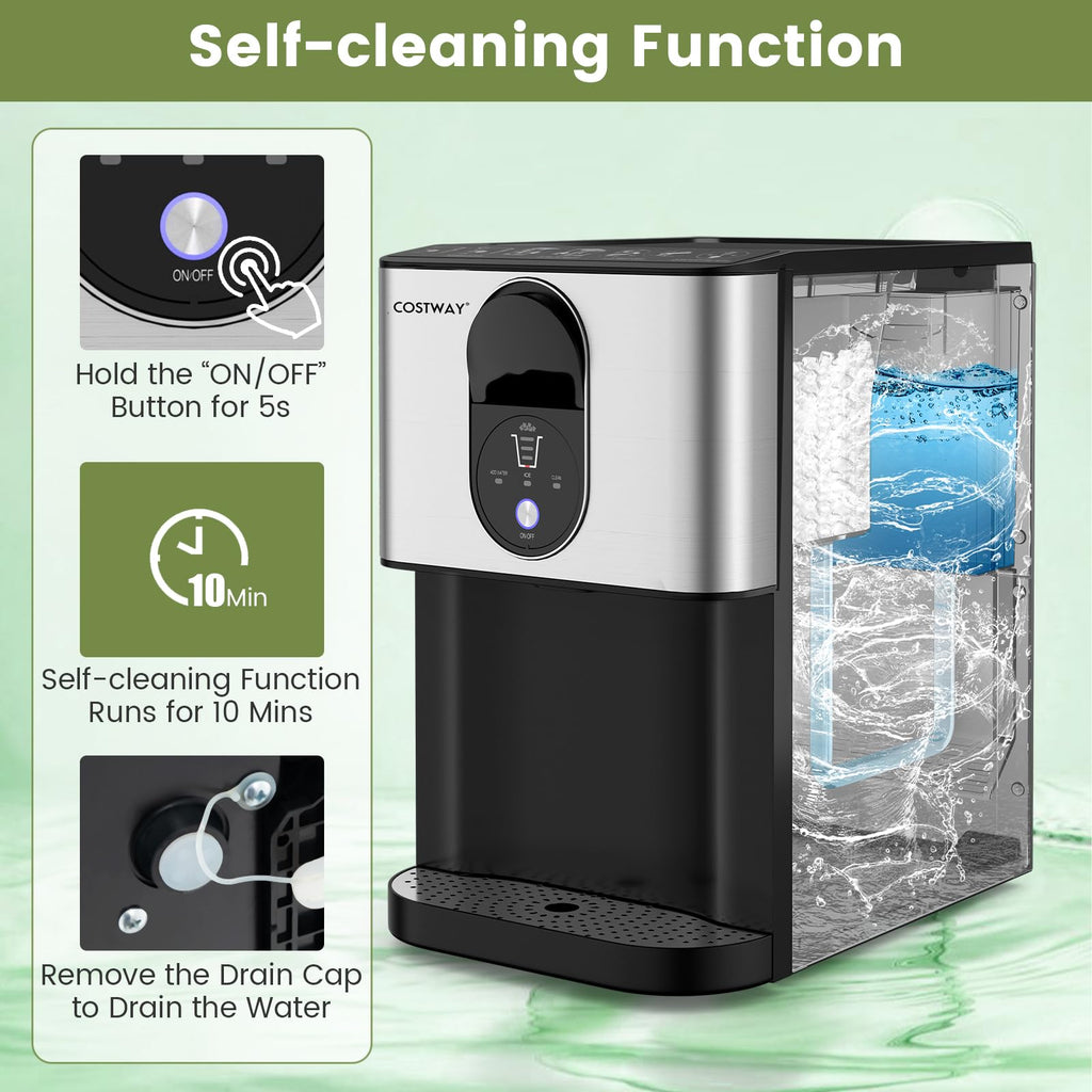Self Dispensing Nugget Ice Maker Countertop 56Lbs/24H L5498