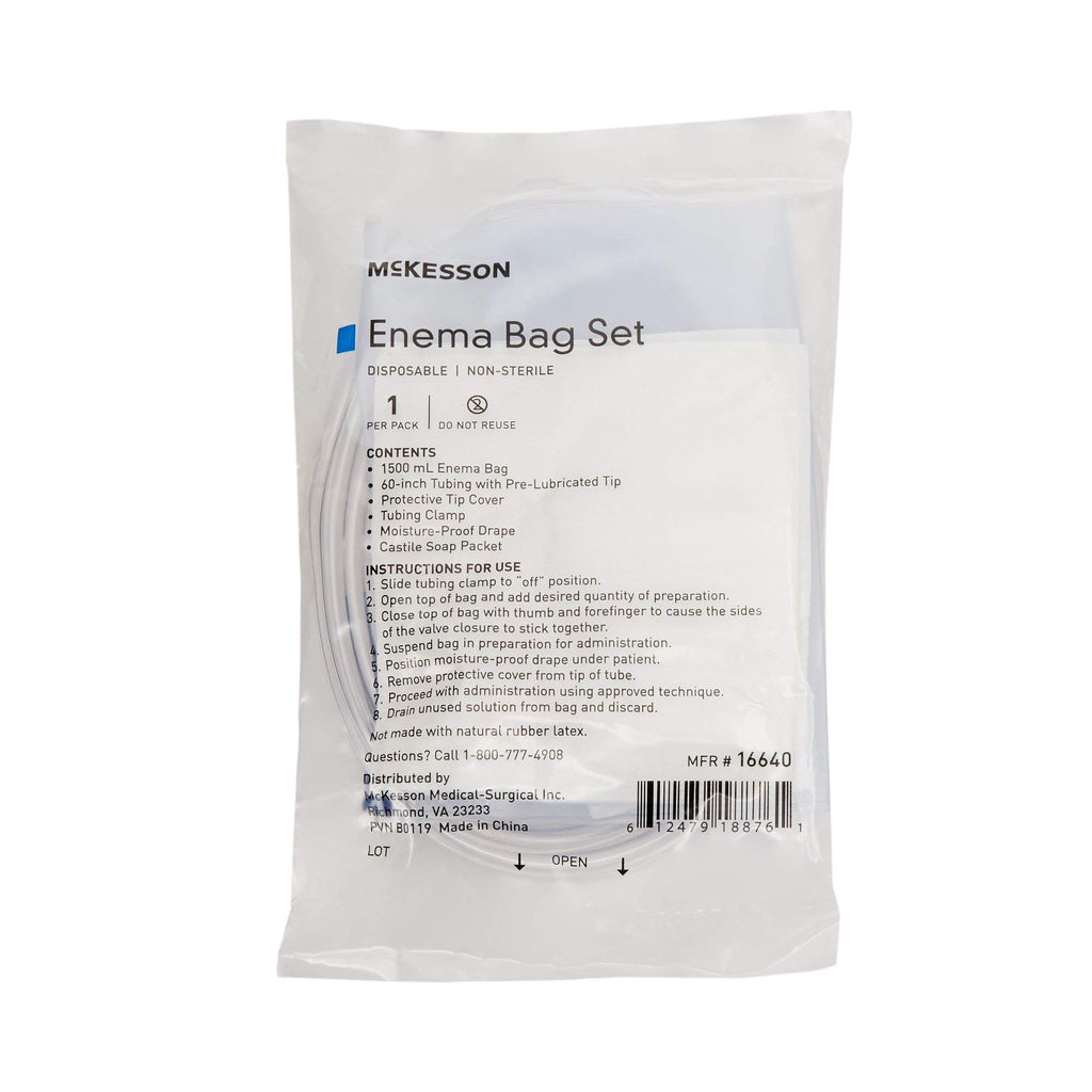 Non-Sterile Single Use Disposable Enema Bag Set 50 Count D14207