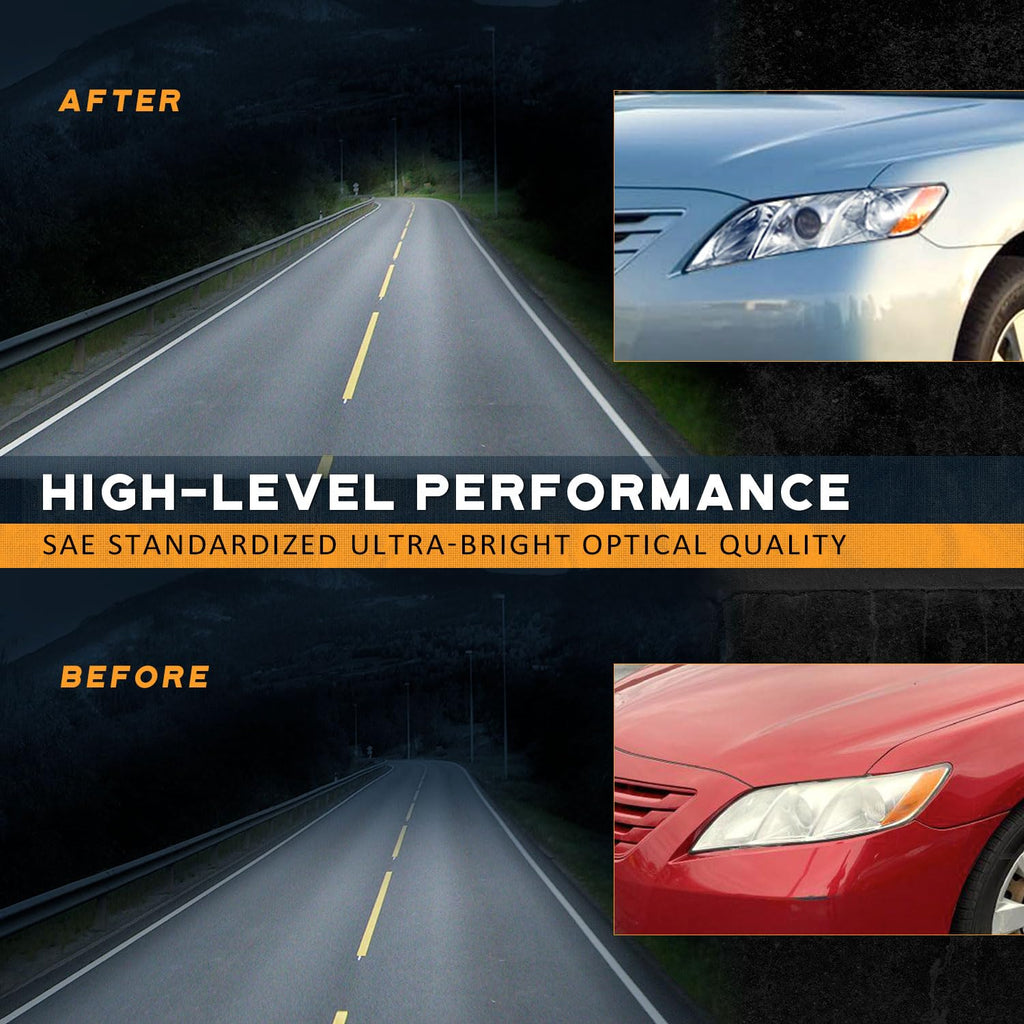 Anti-Fogging Headlights Assembly with H11 HB3 Bulbs Z8986