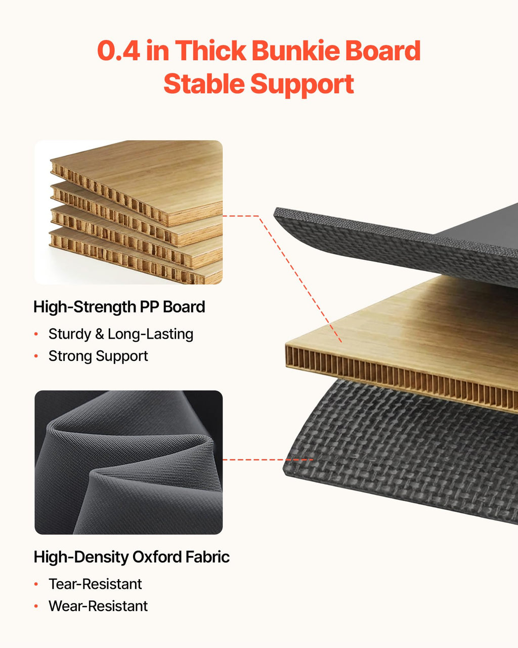 Cal King Size Foldable Bed Board J112