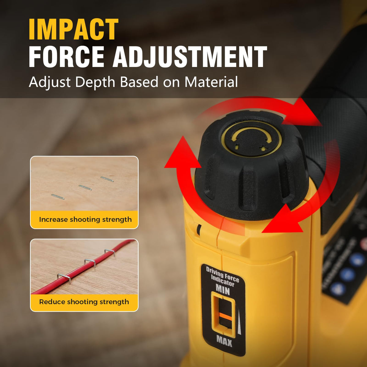 3/8'' Crown 18 Gauge 2 in 1 Cordless Brad Nailer/Electric Stapler with Battery & Charger M4728