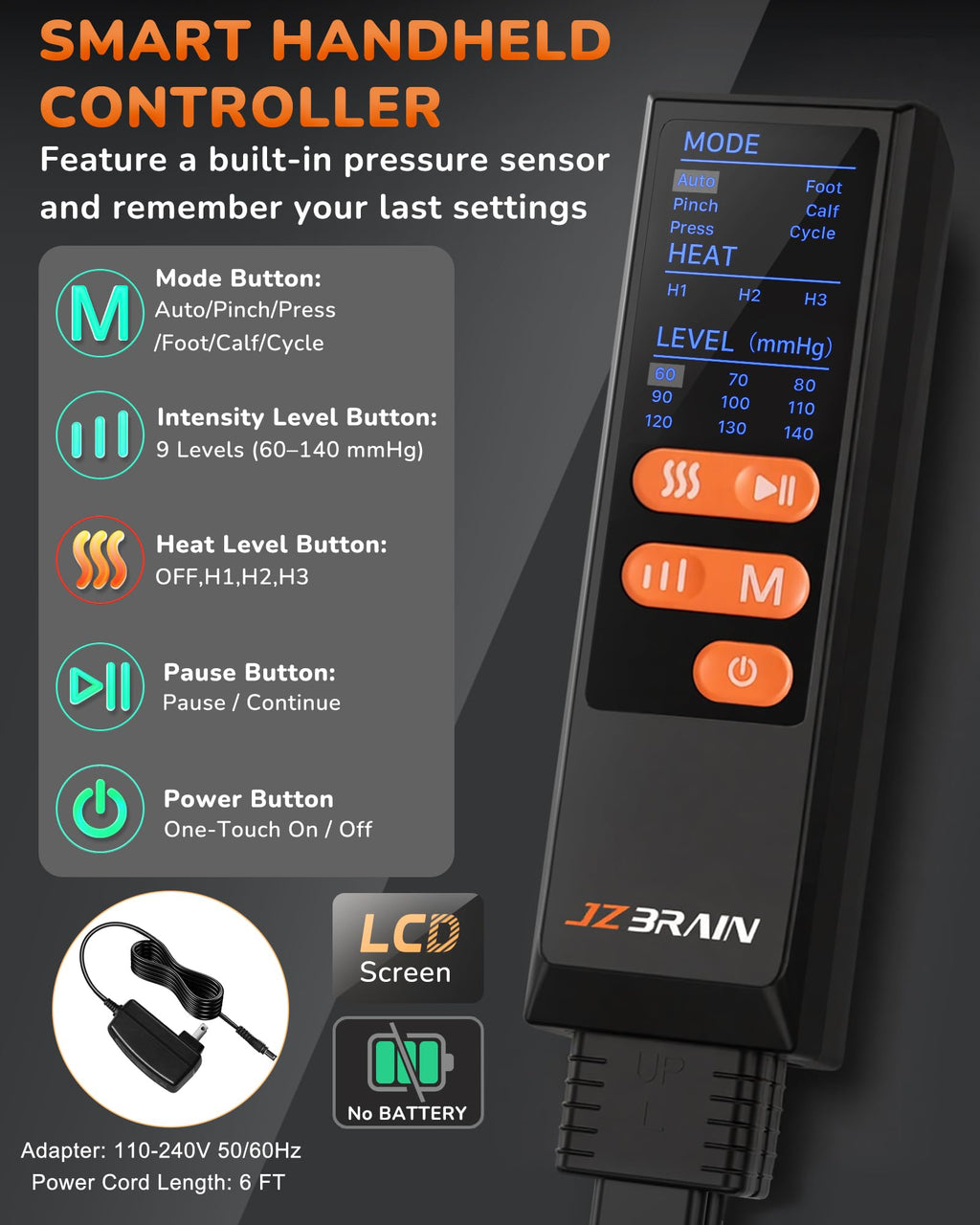 Leg Compression Massager with Heat U10353