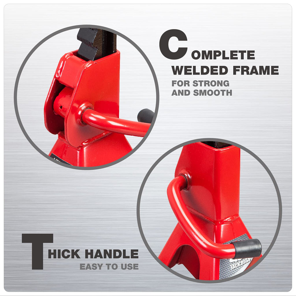 3 Ton Low Profile Aluminum and Steel Car Jack with Jack Stands, Red, 2 Pack G4429