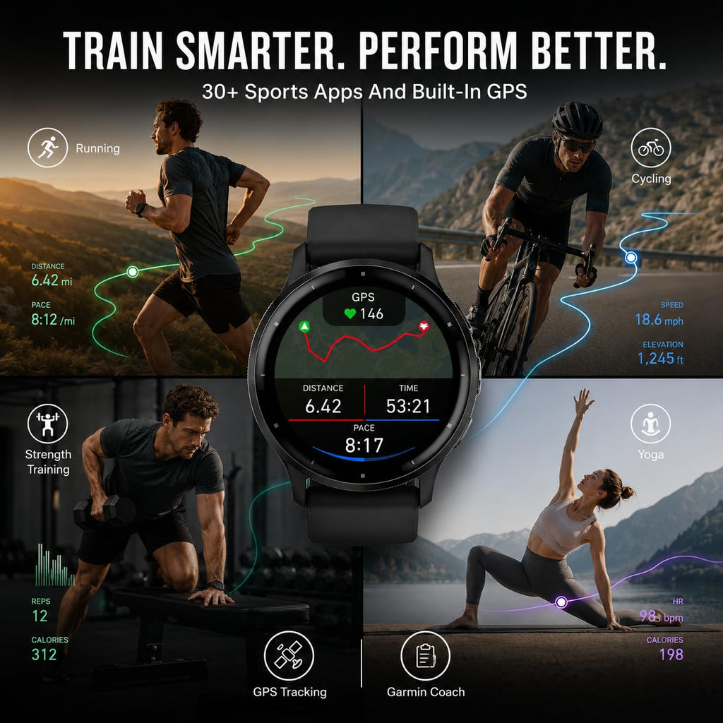 Black 45mm GPS Smartwatch R8905