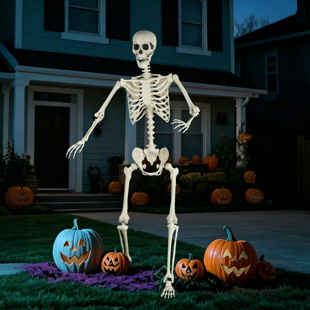 5.4 ft Posable Life Size Skeleton with Movable Joints P746729