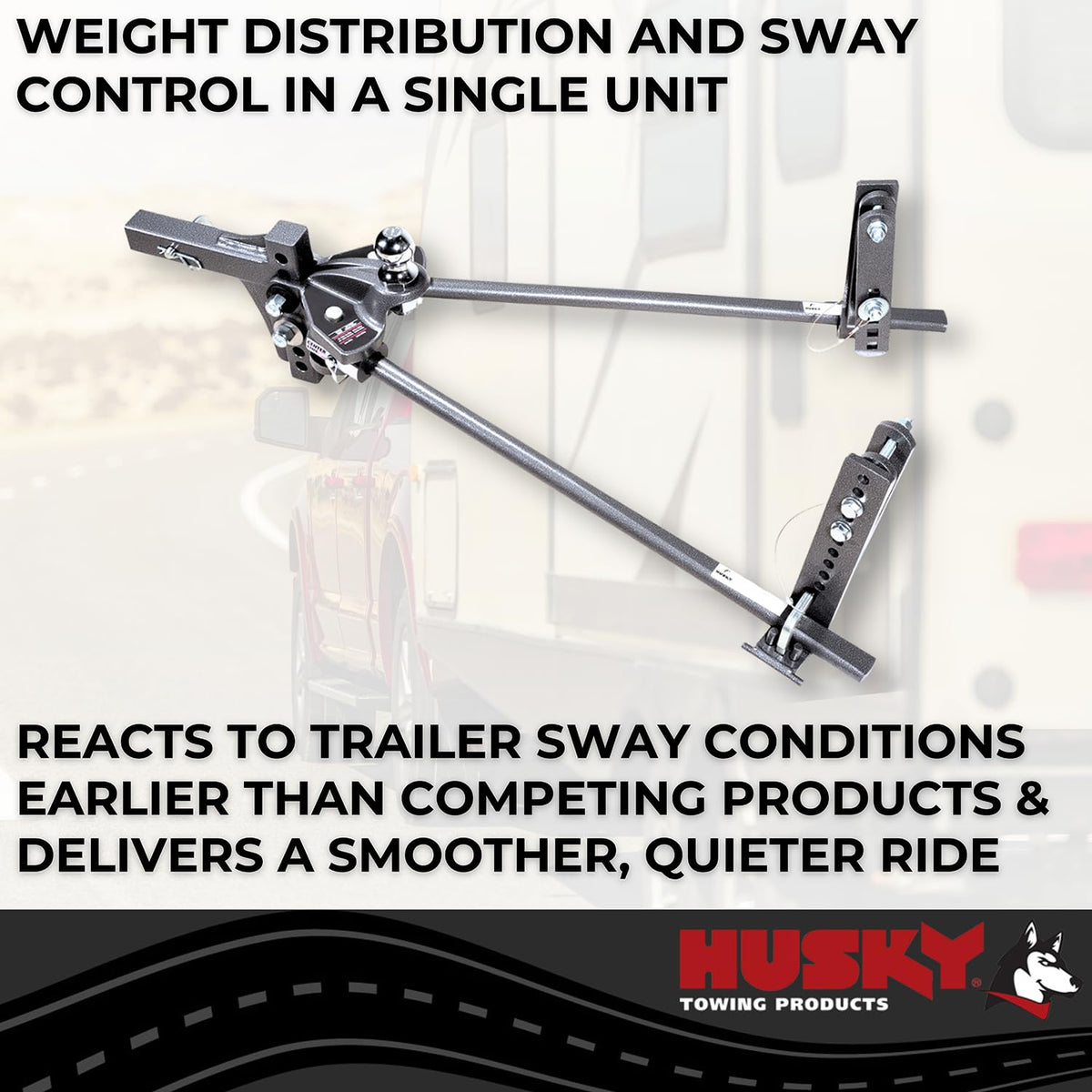 Weight Distribution Hitch 8000 lb GTW with 2-5/16 Inch Ball and Shank A656712