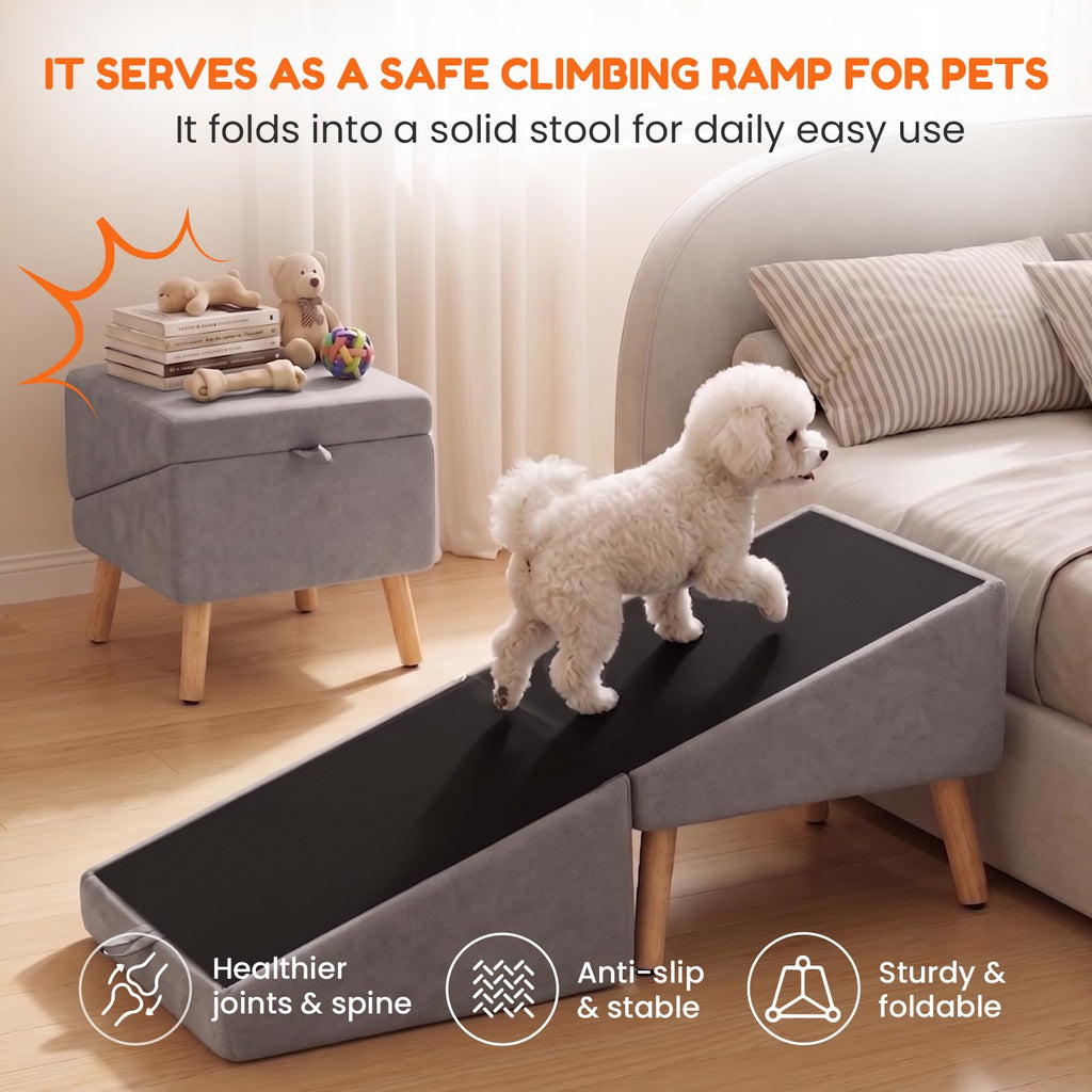 Foldable Dog Ramp Gray O148