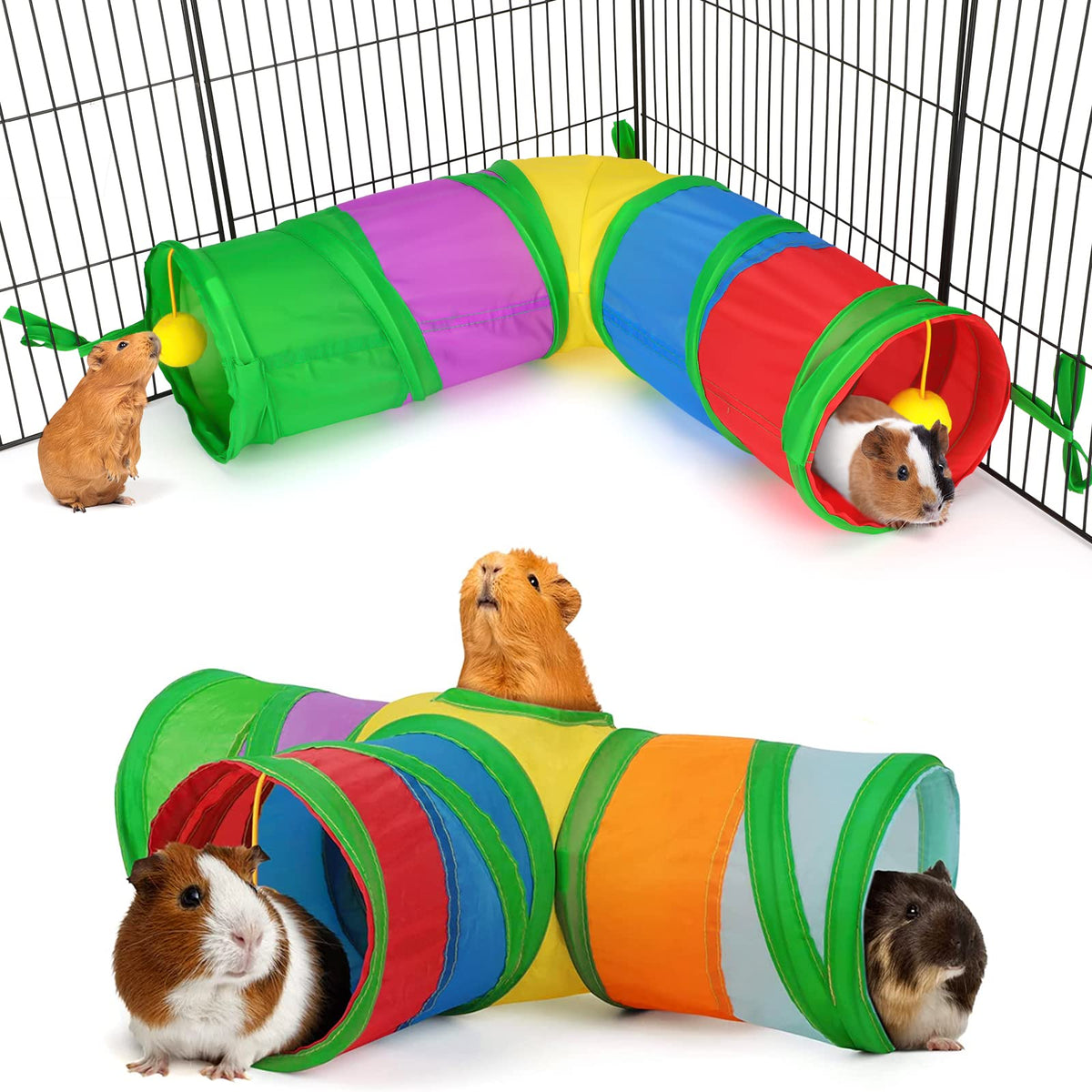 Guinea Pig Tunnels & Tubes Collapsible Small Animal Hideout S752015