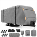 420D Waterproof Travel Trailer Cover with Adjustable Straps I7694