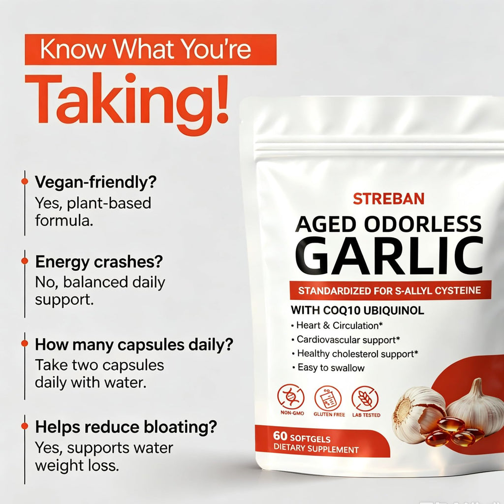 Odorless Garlic Supplement 600mg Softgels M142