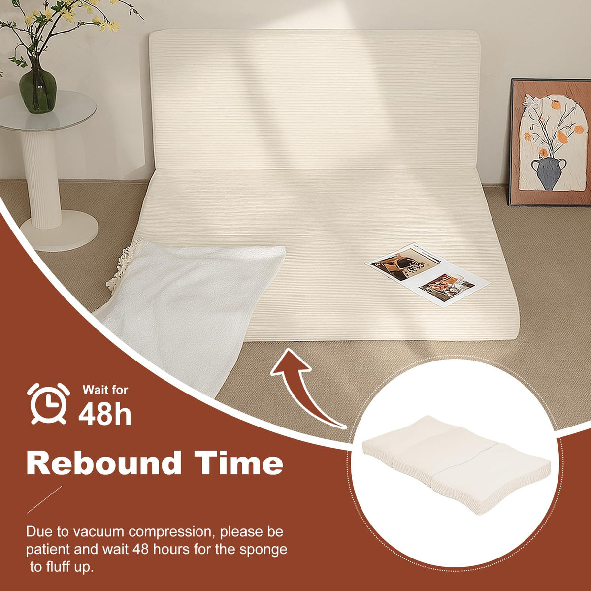 6-Inch Tri-Fold Foldable Mattress M56361