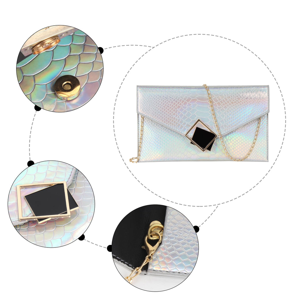 Genuine Leather Envelope Clutch O568