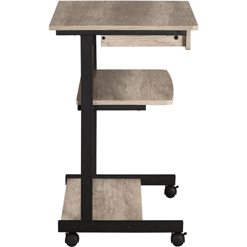 Gray 3-Tier Rolling Cart with Drawer F316448
