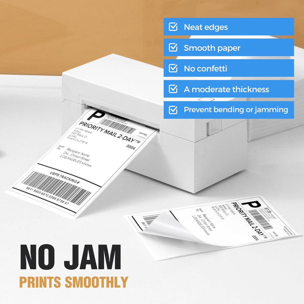 4" x 6" Direct Thermal Labels 4000 Thermal Printer Paper B929003