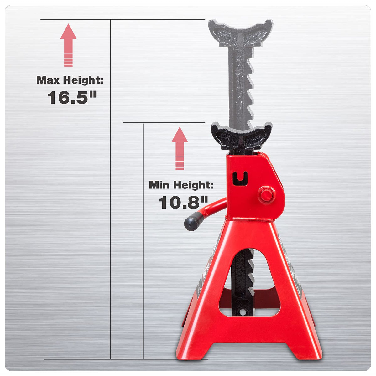 3 Ton Low Profile Aluminum and Steel Car Jack with Jack Stands, Red, 2 Pack G4429