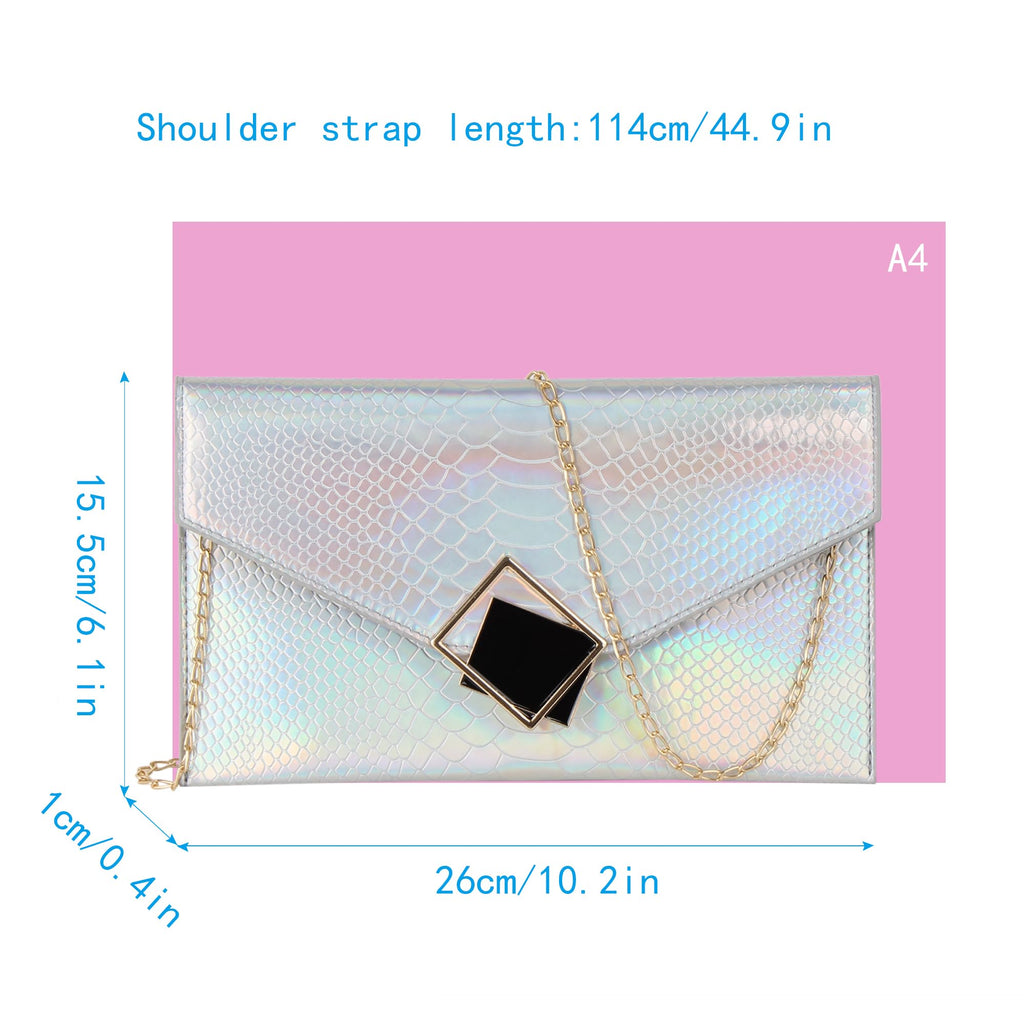 Genuine Leather Envelope Clutch O568