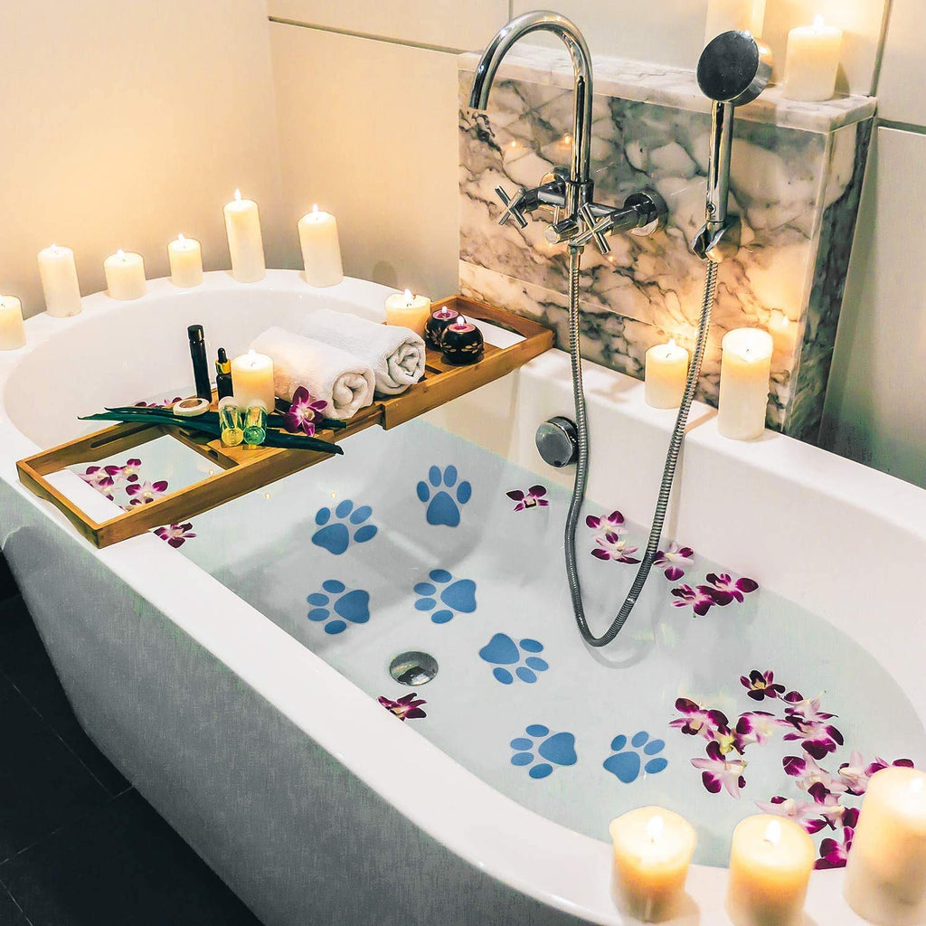 12 Pcs Non-Slip Bathtub Stickers Blue P49231