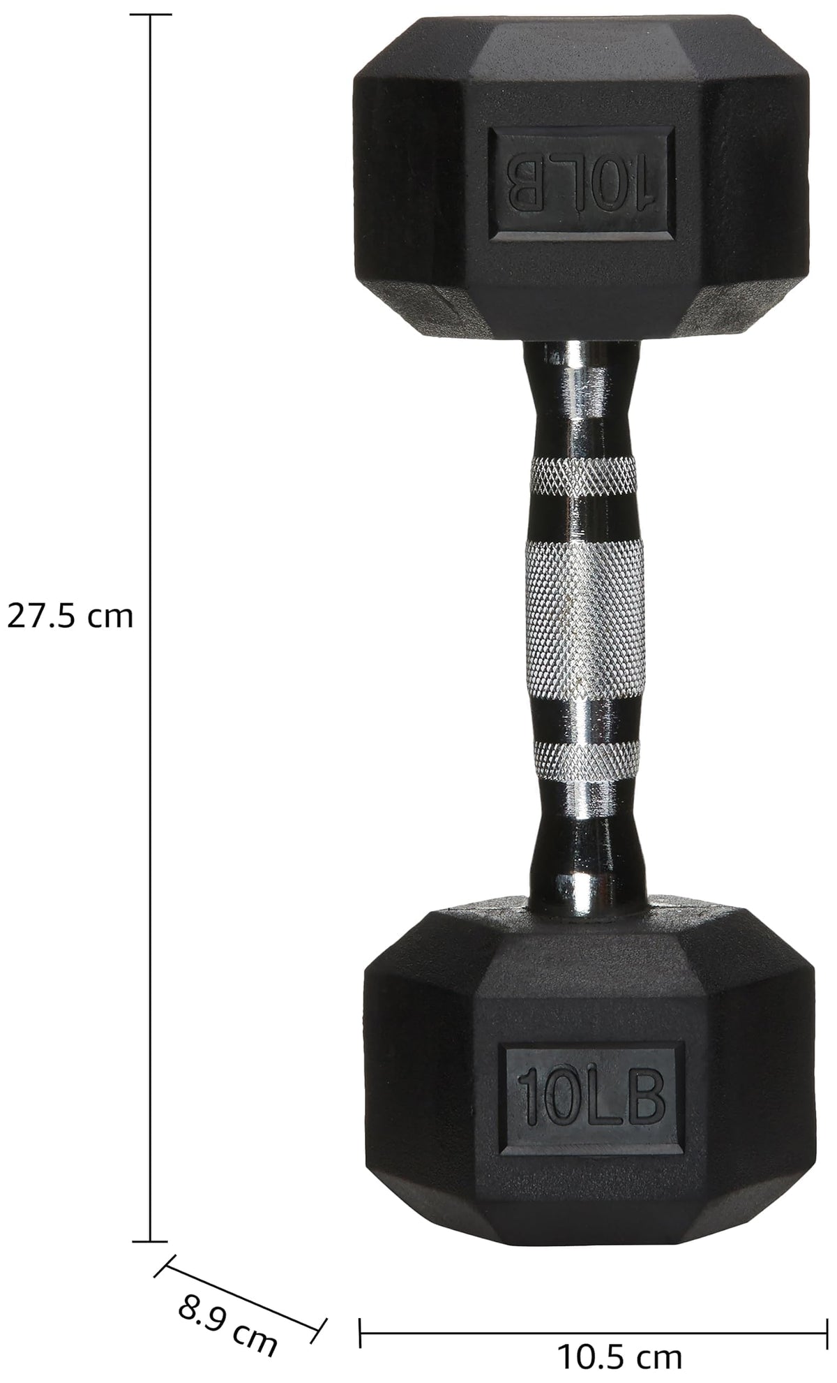 Rubber Hex Dumbbell D718991