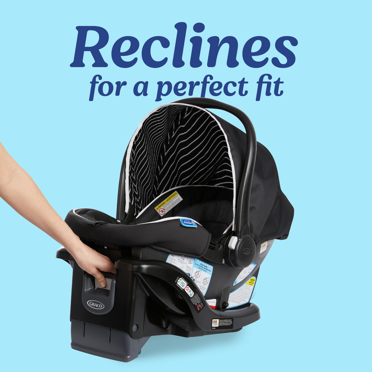 Lightweight Rear-Facing Infant Car Seat with Adjustable Base G988