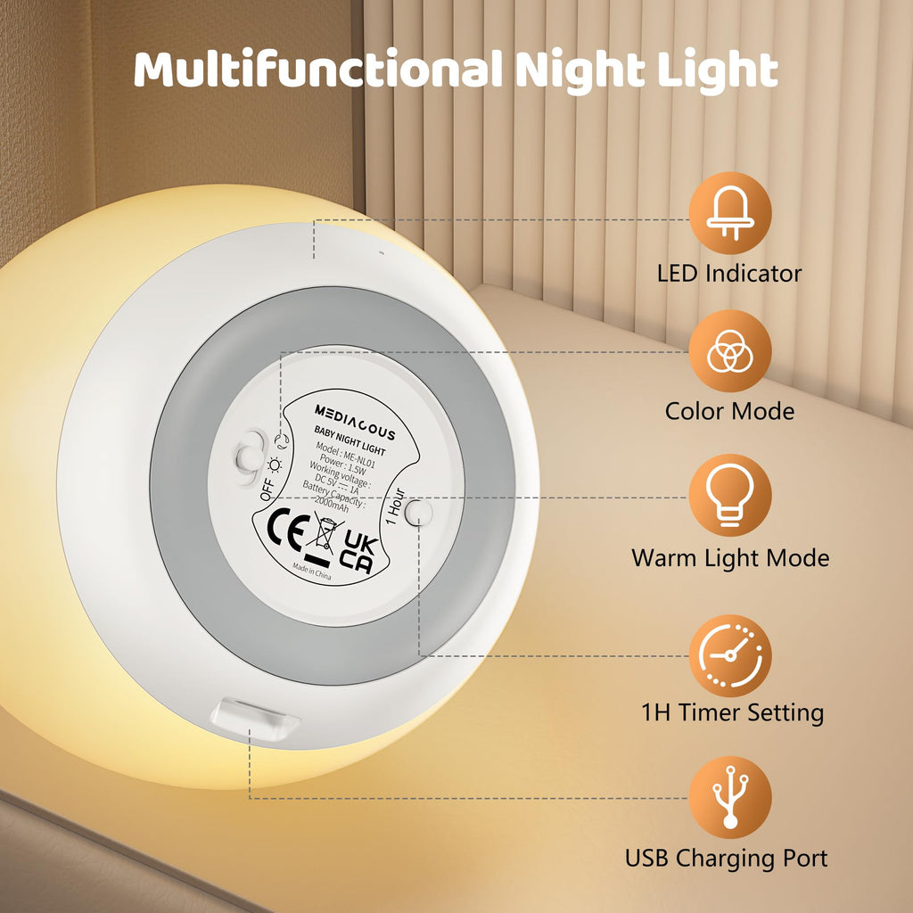7 Colors Changing Night Light Q81765