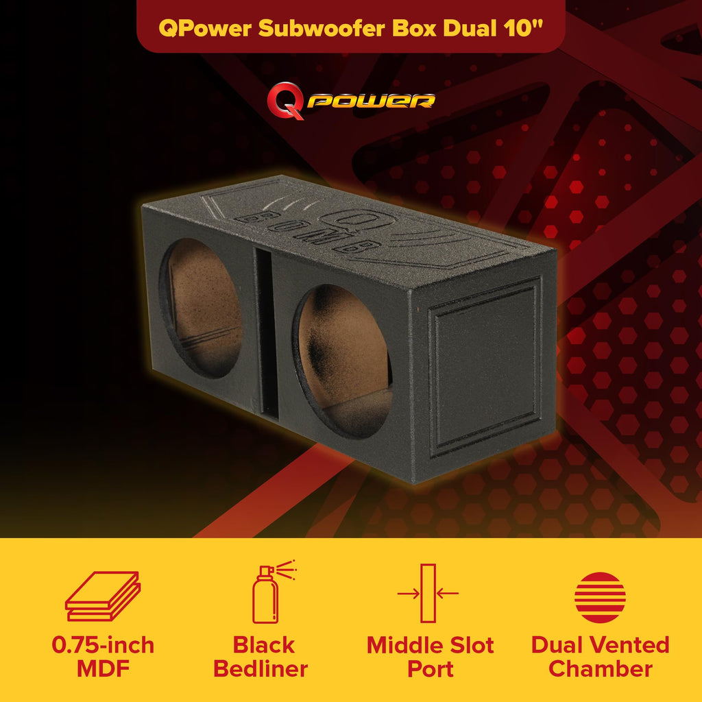 Dual 10 Inch Vented Port Subwoofer Box S739275